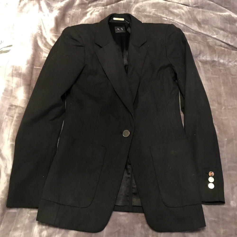Armani exchange black blazer